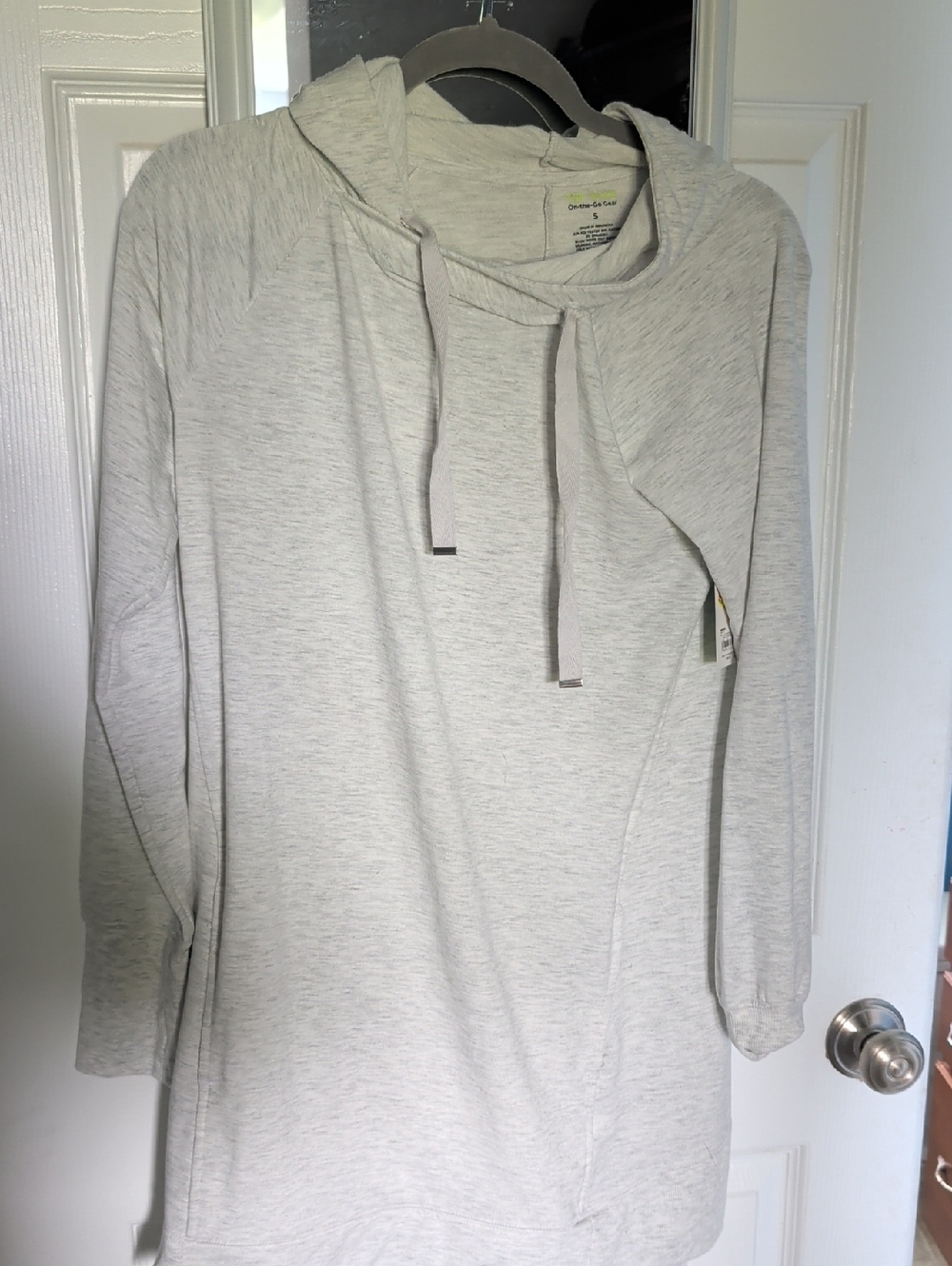Tek Gear White Hooded Tunic with Neon Logo